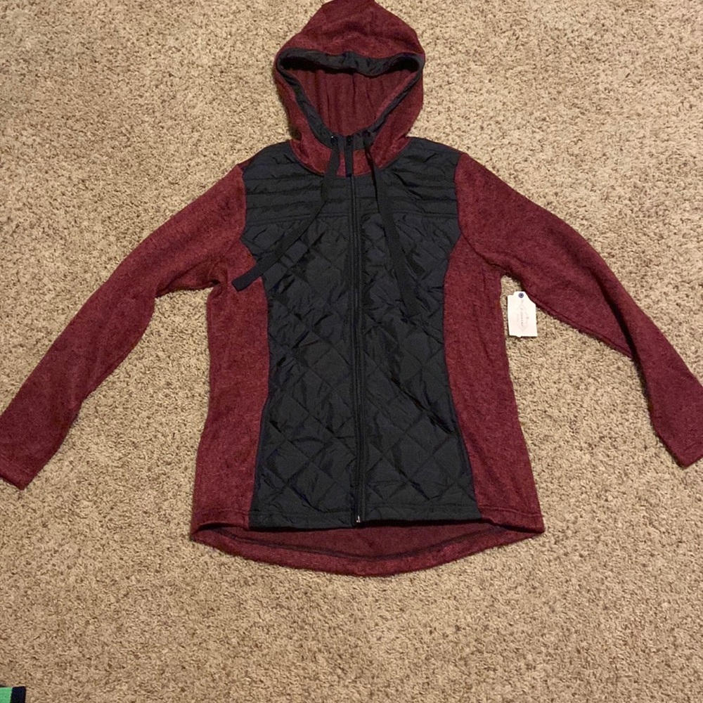 Maroon and black jacket from kohl’s